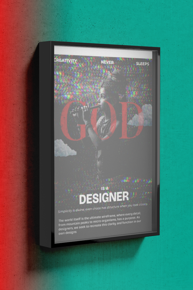 God is a Designer - Fontober Typography Poster